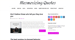 Desktop Screenshot of mesmerizingquotes.com